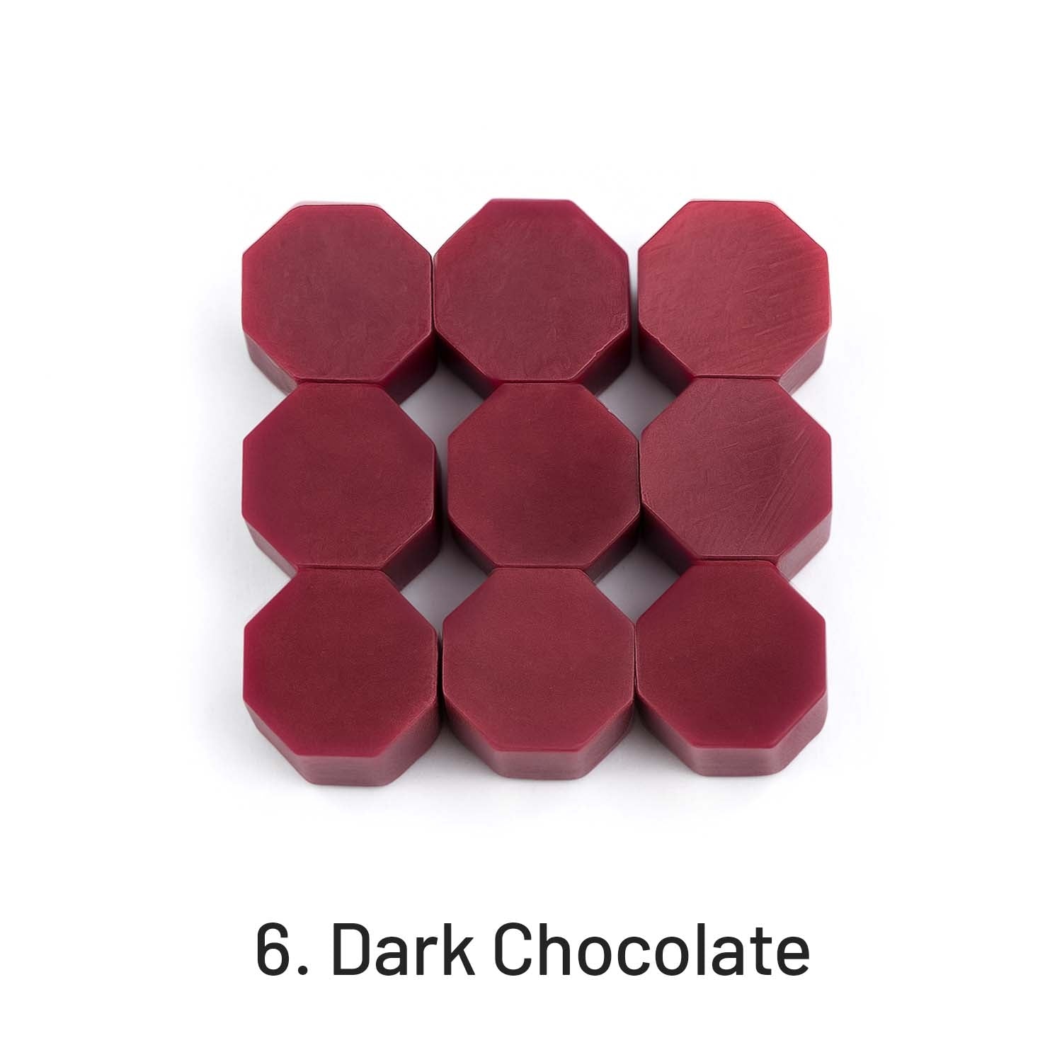 Octagon Sealing Wax Beads6. Dark Chocolate