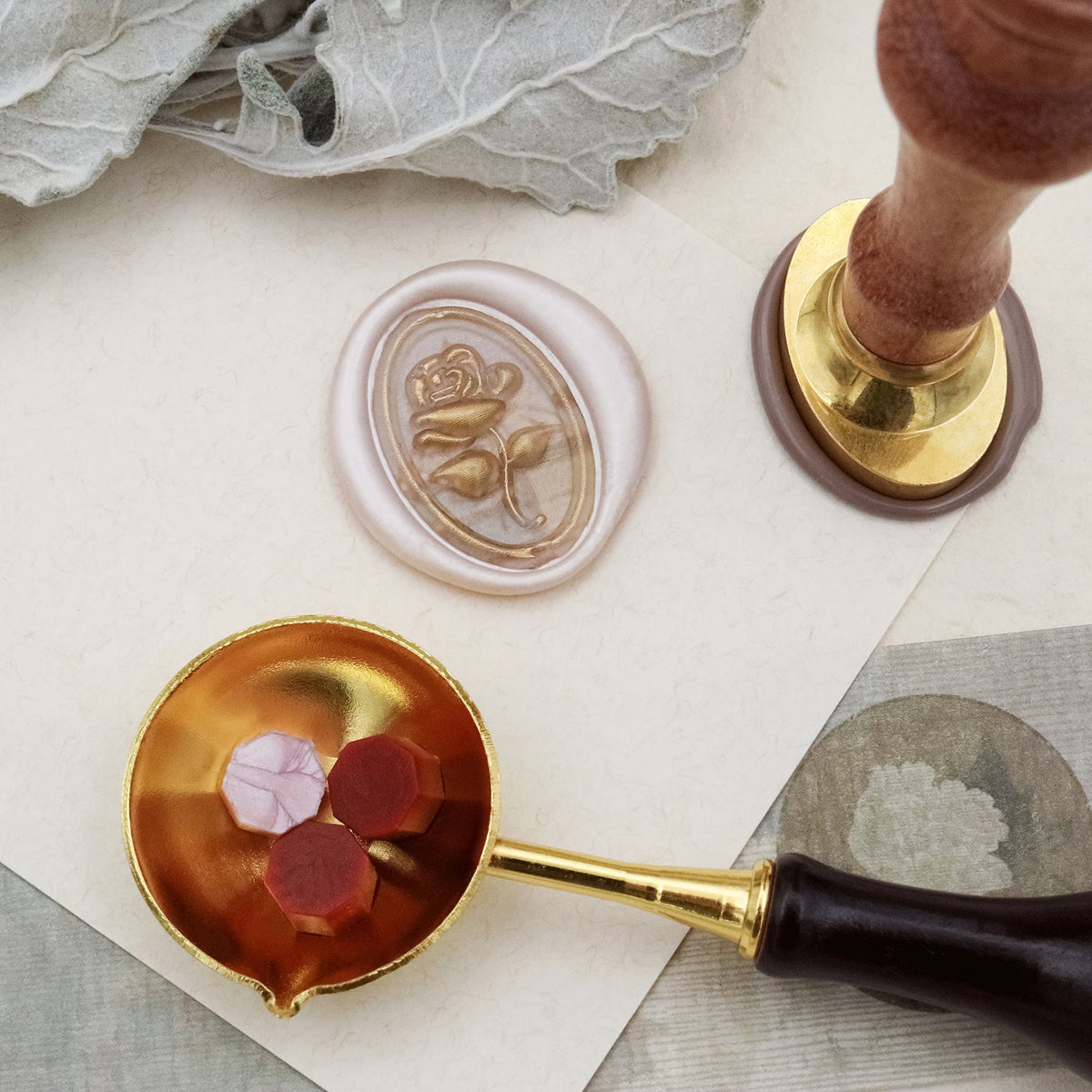 Stamprints 3D Relief Rose Wax Seal Stamp 4
